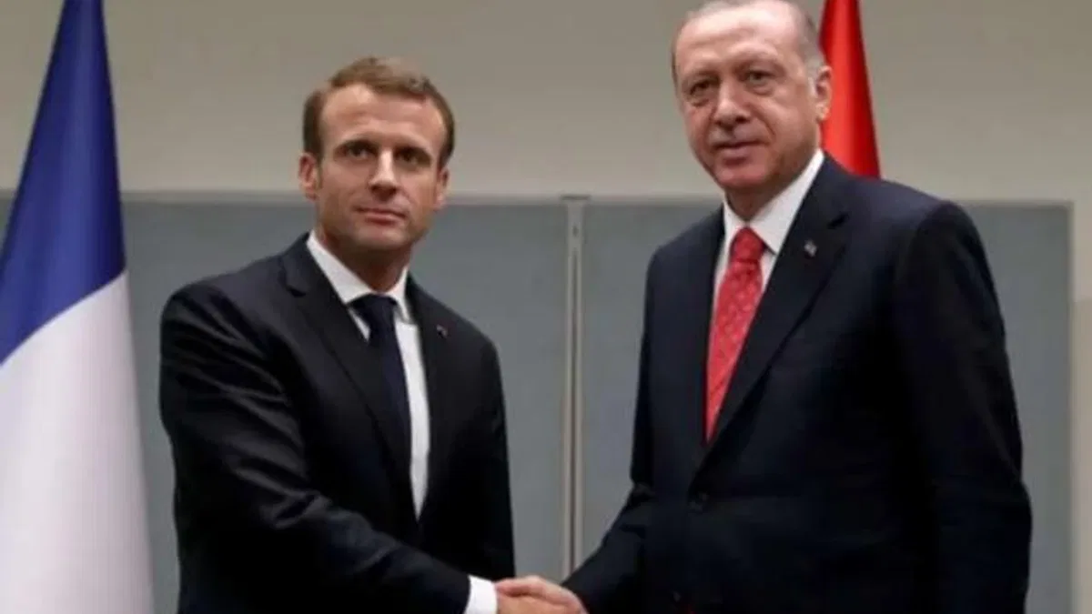 Cumhurbaşkanı Erdoğan Macron ile görüştü