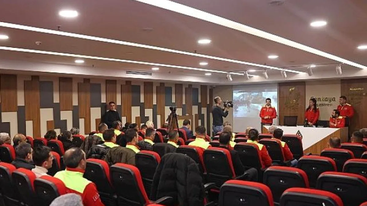 Çankaya Belediyesi Arama Kurtarma Ekibi Kurdu