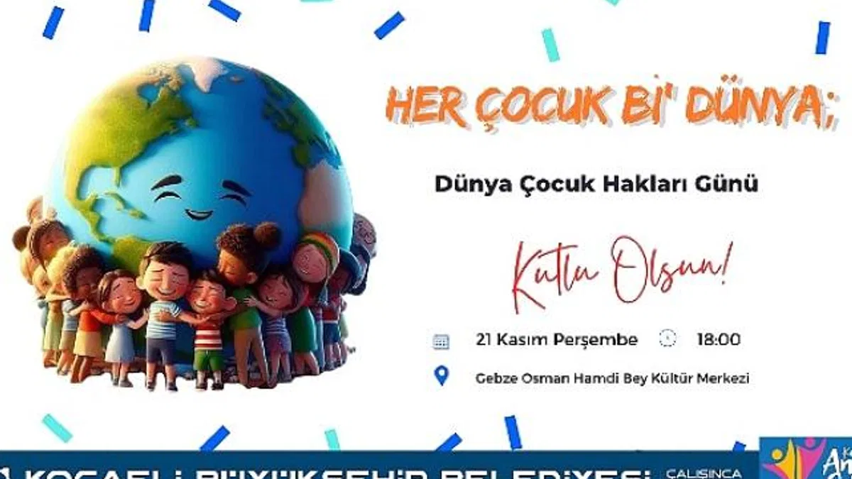 Kocaeli'de "Dünya Çocuk Hakları Günü" kutlanacak