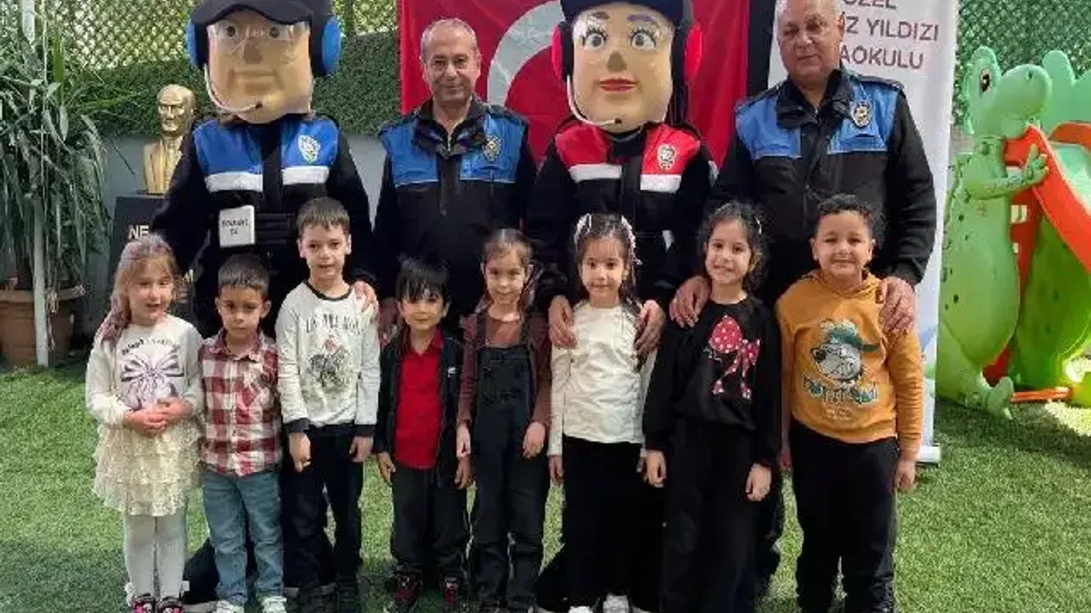 Osmaniye’de miniklere 'Poli' ile güvenlik eğitimi