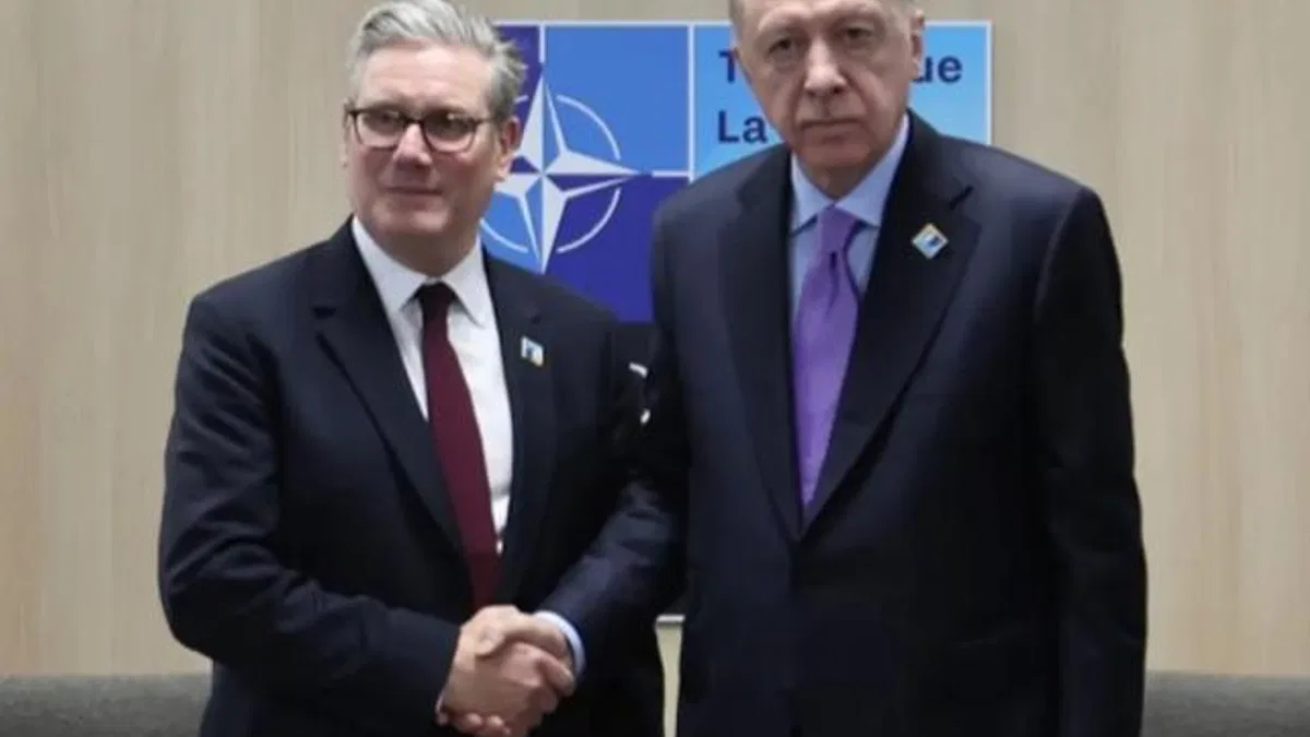 Cumhurbaşkanı Erdoğan, Starmer ile görüştü