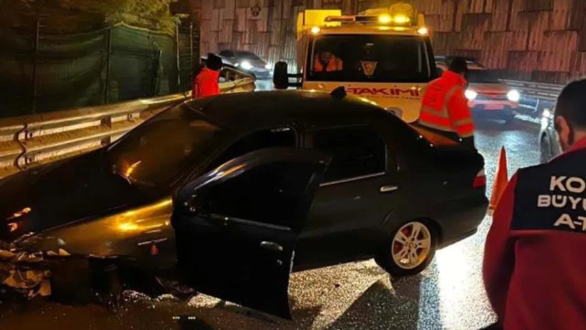 Kocaeli  A Takımı'ndan kazaya anında müdahale