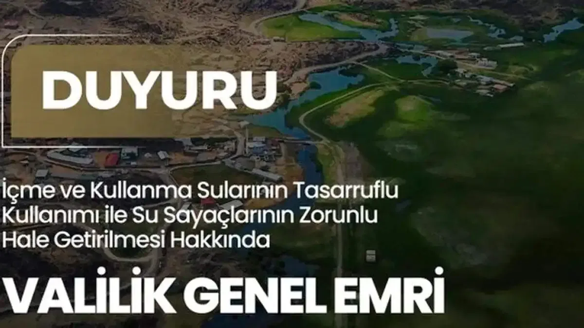 Iğdır’da su tasarrufu için yeni dönem... Su sayacı zorunlu hale getirildi
