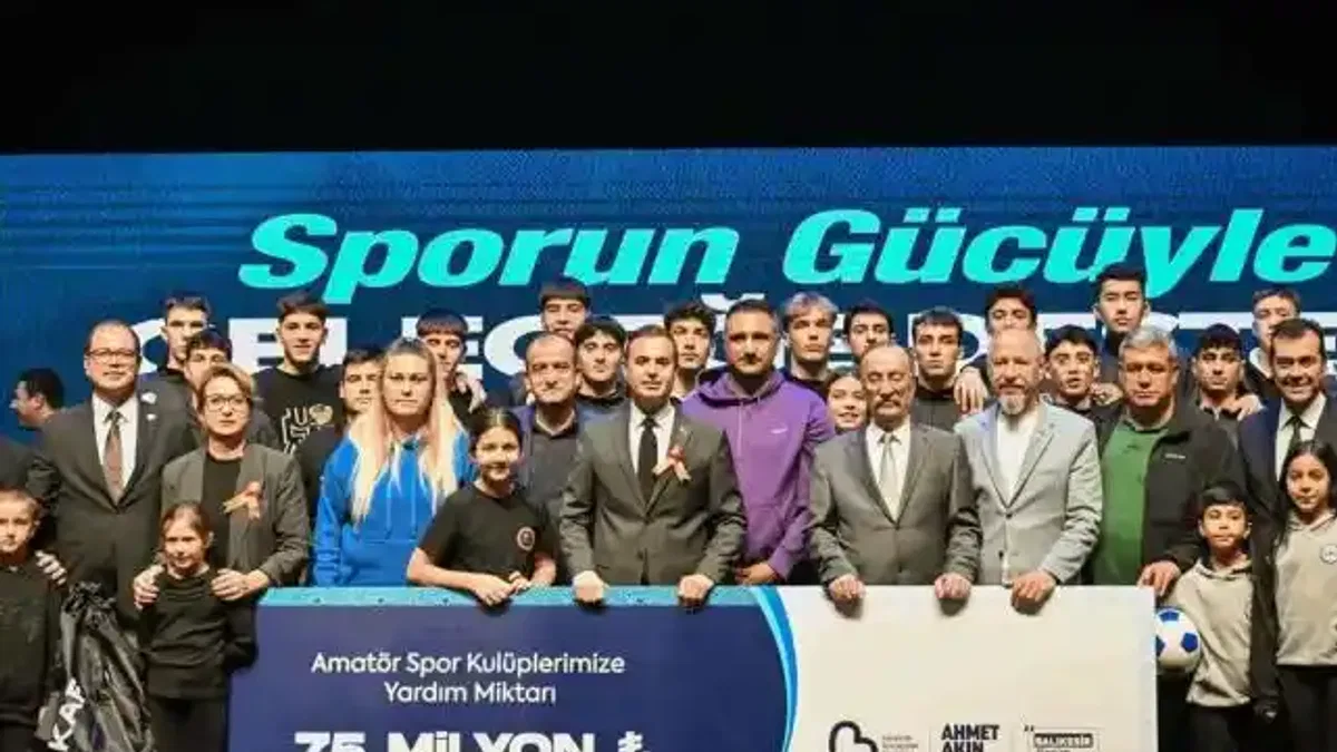 Balıkesir'de gençlere ve spora büyük destek