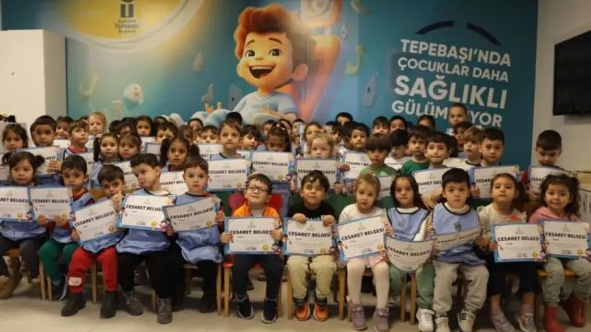 Eskişehir’de miniklere diş sağlığı eğitimi