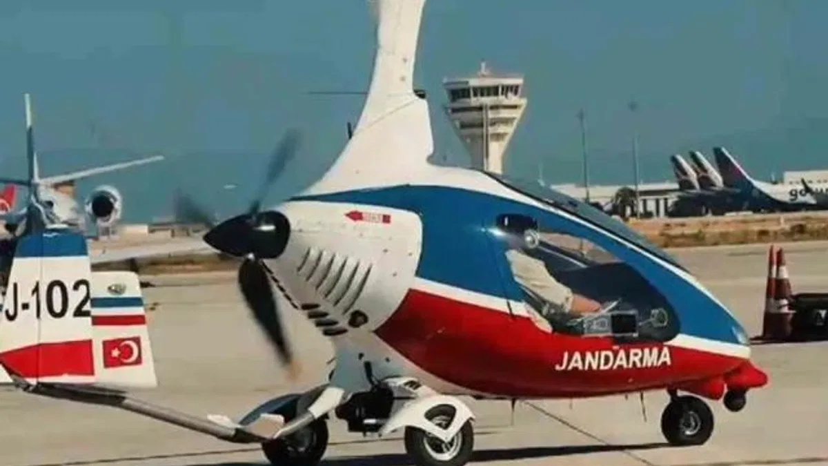 Antalya'da 'cayrakopter'li denetim