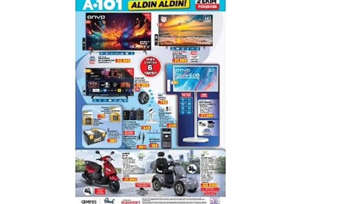 2 Ekim'de A101'den Tiny House, Karavan ve Moped Fırsatları