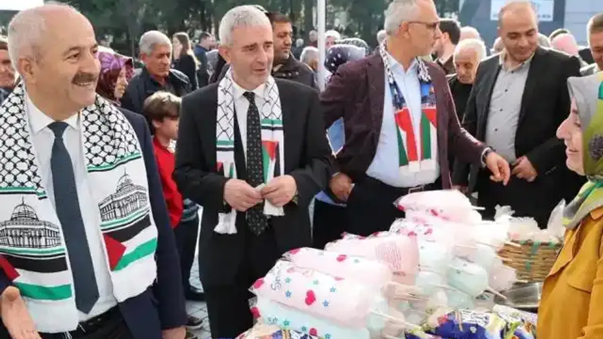 Kocaeli Gebze’de Filistin’e destek kermesi düzenlendi