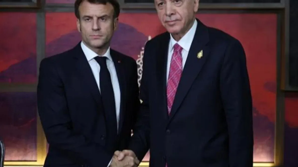 Erdoğan'dan Macron'a 'Filistin' tebriği