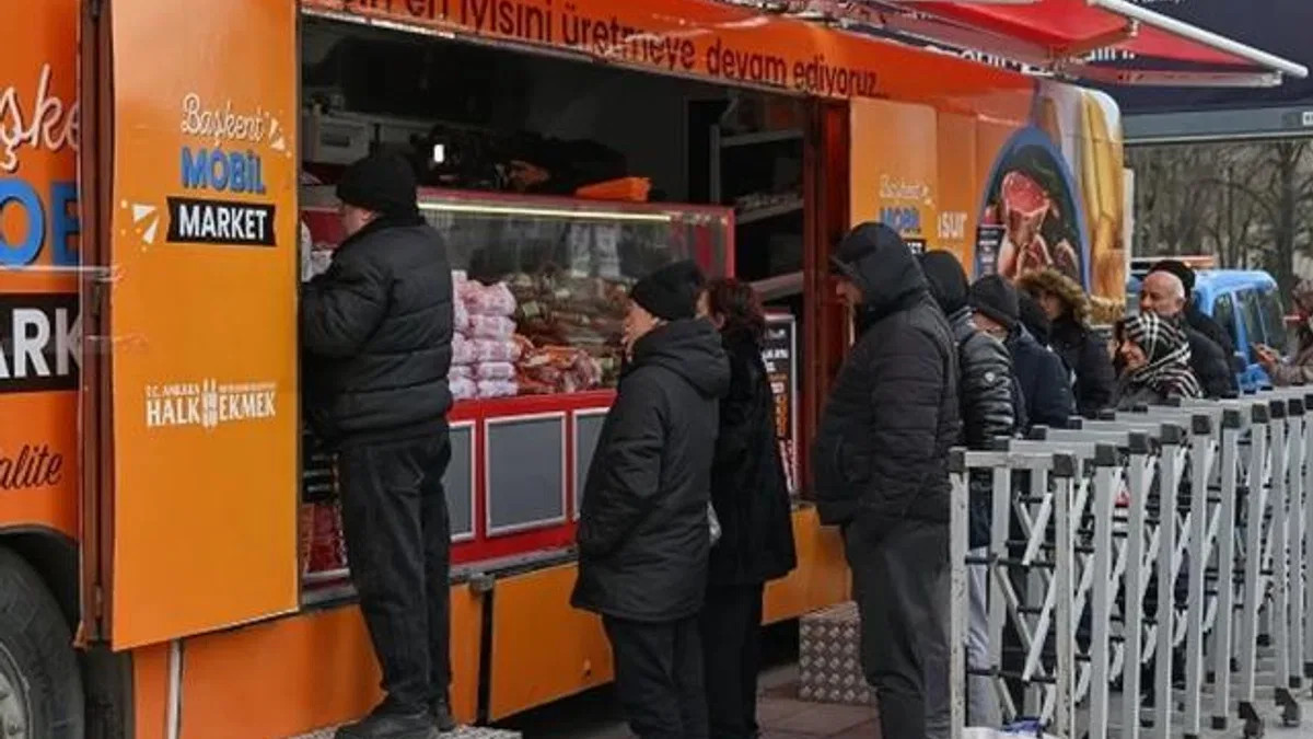 Ankaralılarla ete Mobil Market'le kavuştu
