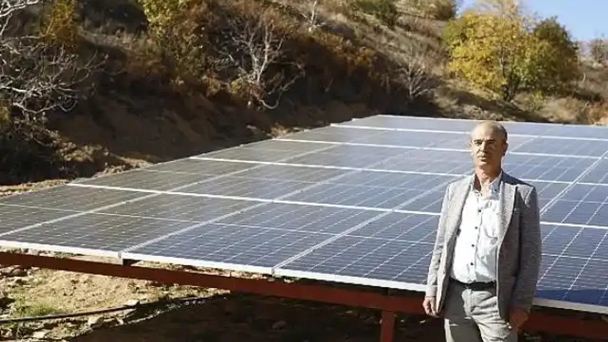 Başkan Çerçioğlu'nun projesi ile kırsal mahallede bulunan sondaj kuyusuna çevre dostu enerji sağlanacak