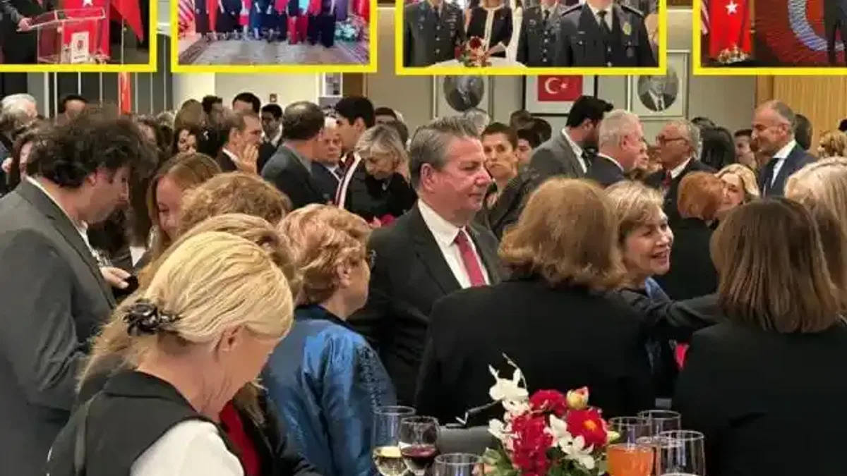 Türkevi'ndeki 29 Ekim resepsiyonuna yoğun katılım