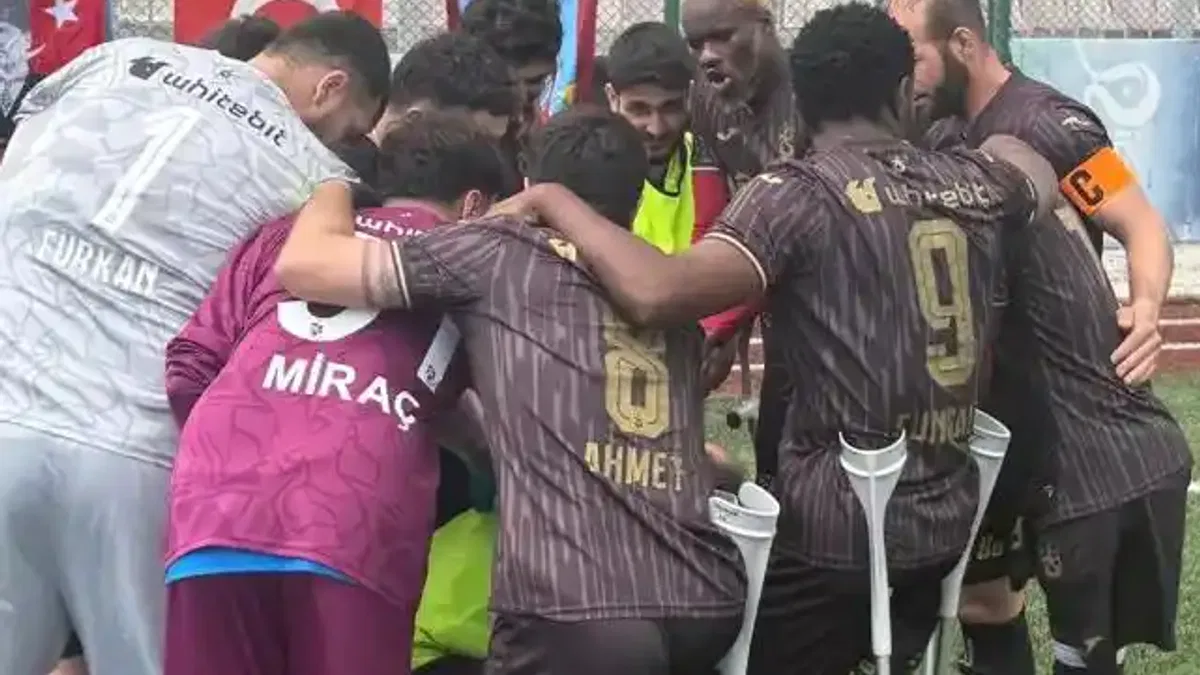 Trabzon Ampute Futbol Takımı üçüncülüğü garantiledi