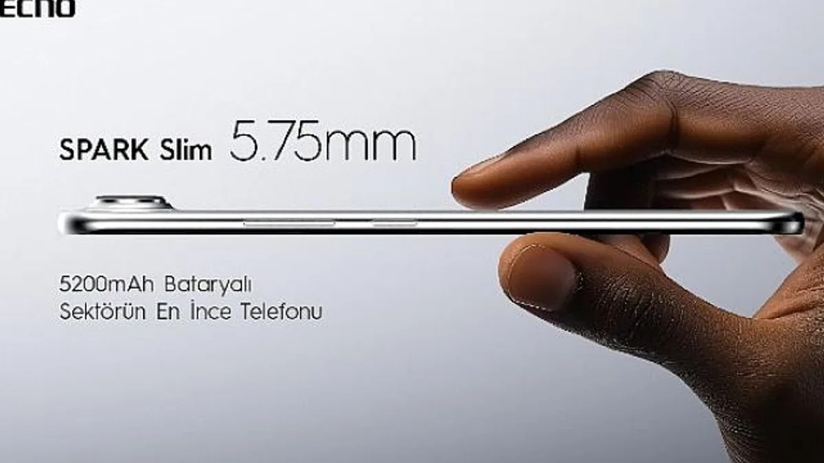 TECNO'dan çığır açan incelik ve güç dengesi: SPARK Slim, bugüne kadar üretilmiş en ince telefon!