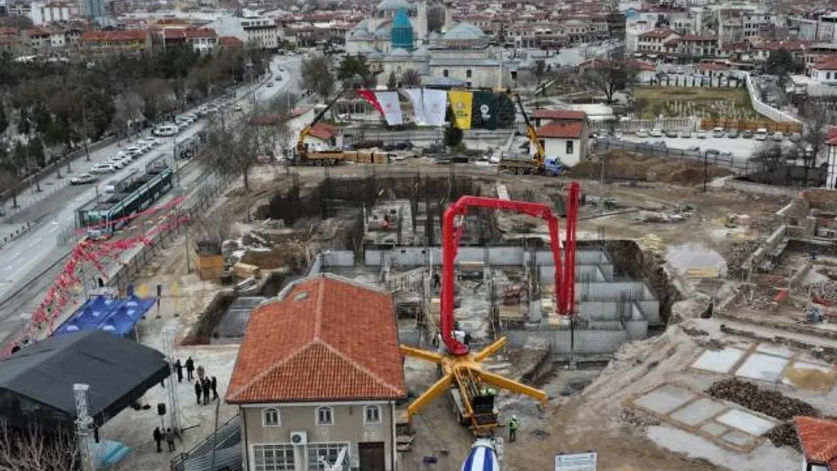 Konya Mevlevi Dergahı'nın temeli atıldı