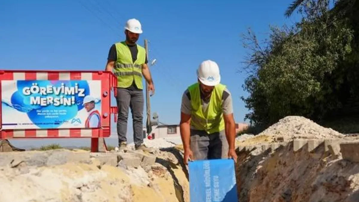 Mersin’de altyapı çalışmaları hız kesmeden sürüyor