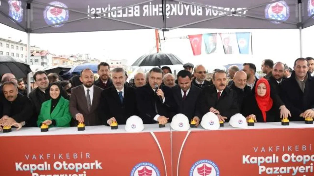 Trabzon Vakfıkebir’e modern pazaryeri ve otopark
