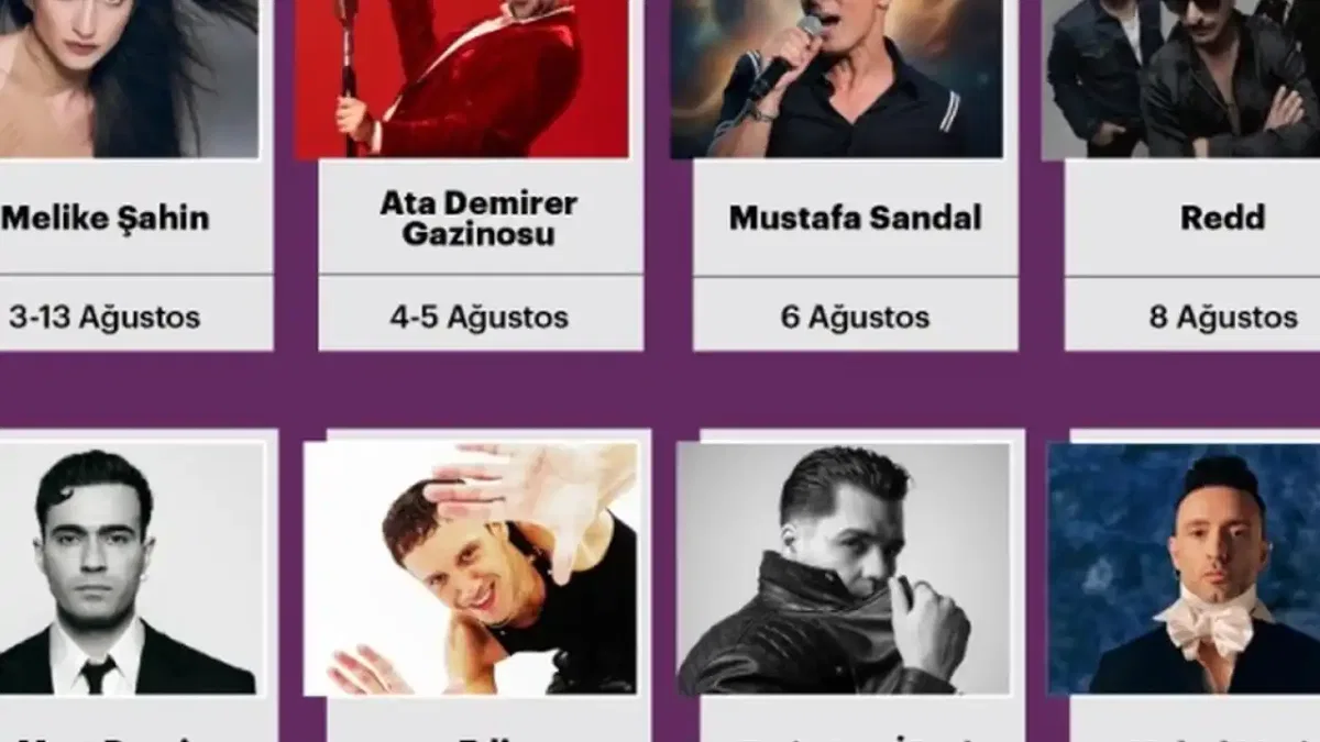 Harbiye Açık Hava'da ağustosta müzik ziyafeti