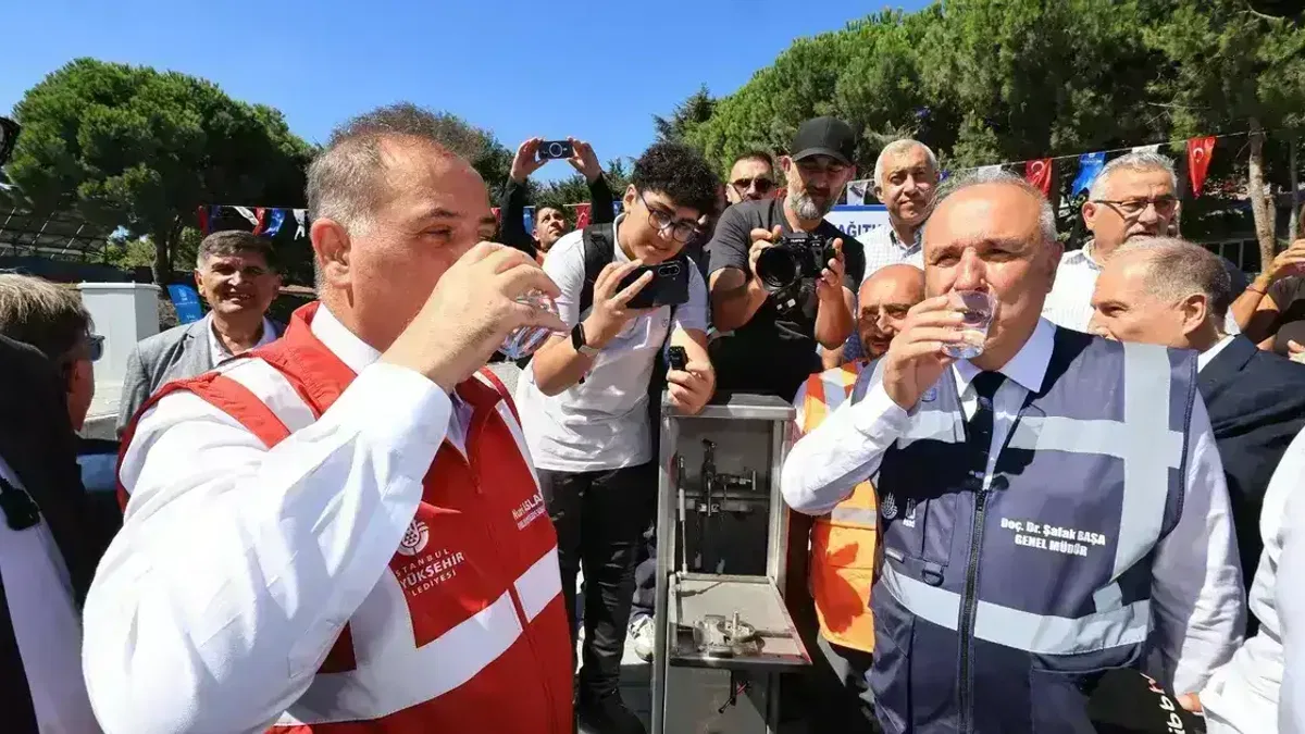 İSKİ Kağıthane-Bahçelievler-Sefaköy İçme Suyu Tüneli hizmete açıldı... İlk suyu içtiler