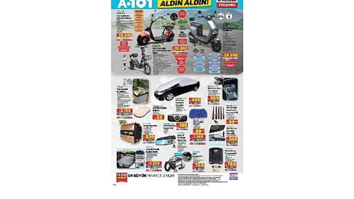 12 Haziran'da A101'de Moped Ürünleri Satışta