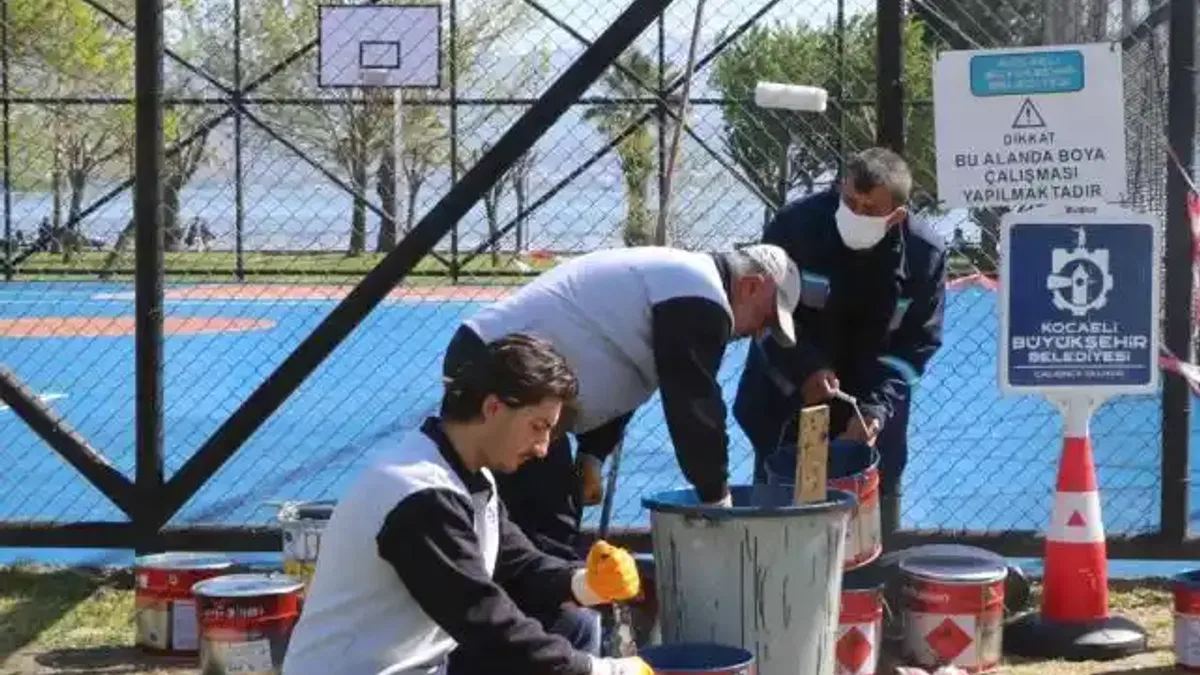 Kocaeli, basketbol sahalarını yeniliyor