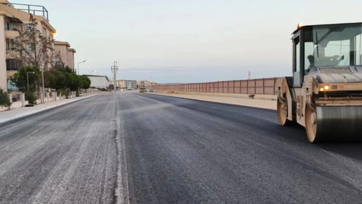 Kordon yolları asfaltlandı
