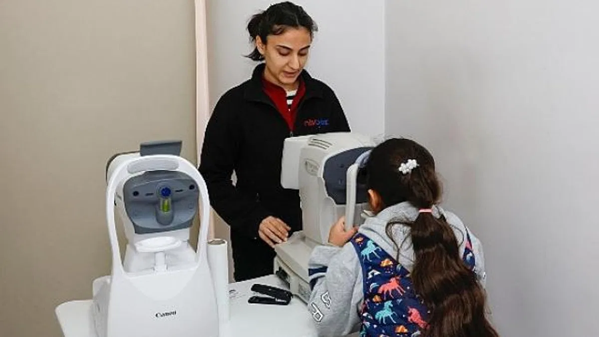 Yenişehir Belediyesinden çocuklara göz sağlığı desteği