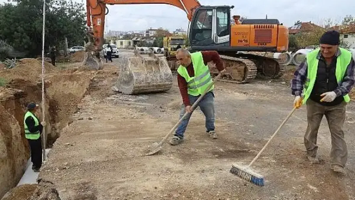 Habibler'in yağmur suyu sorunu çözülüyor