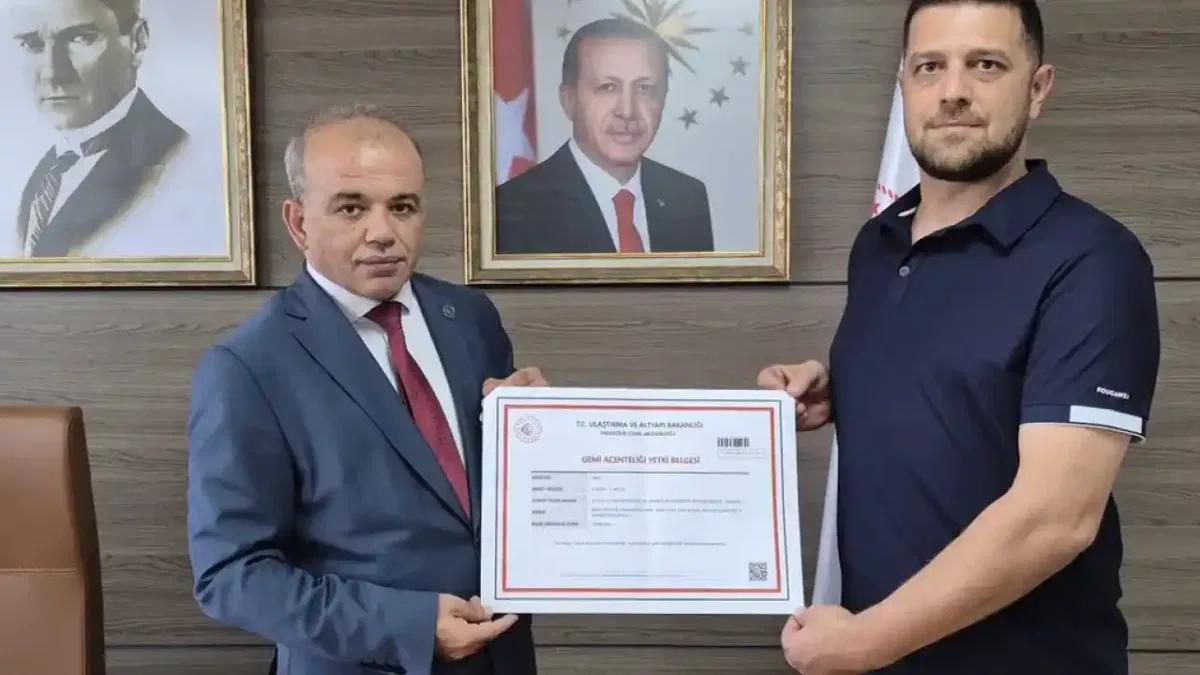 Gemi acenteliğinde yeni dönem... İlk A Sınıfı Yetki Belgesi verildi