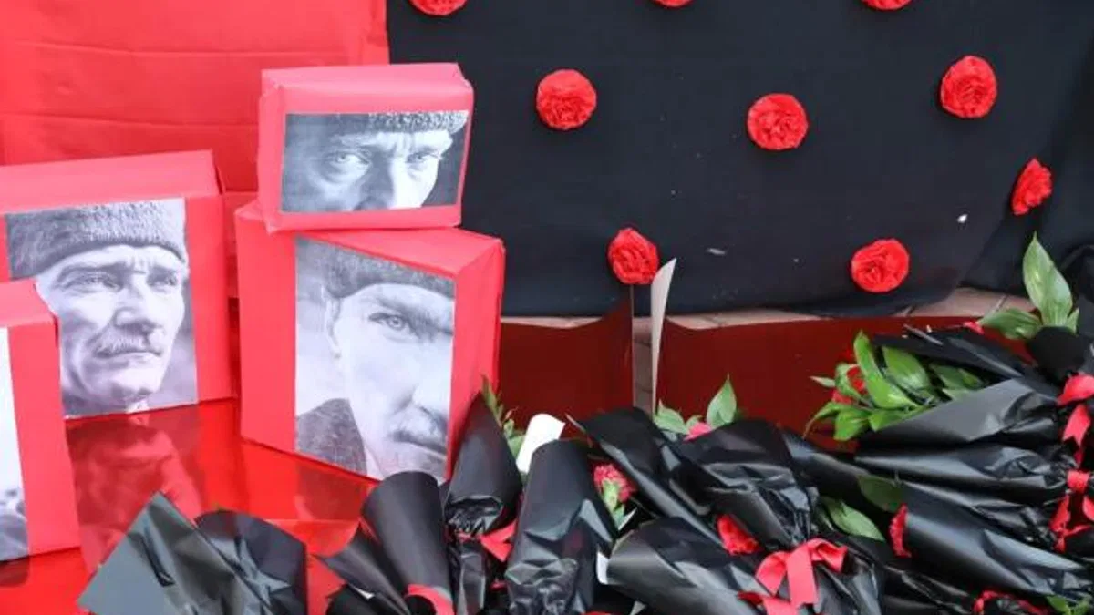 Ankara Keçiören'de çocuklar Atatürk'ü özlemle andı