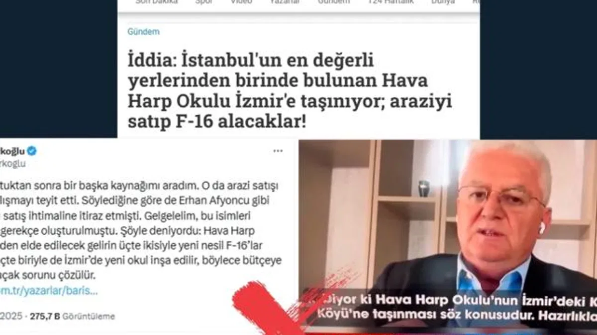 'Hava Harp Okulu İzmir'e taşınacak' iddialarına açıklama
