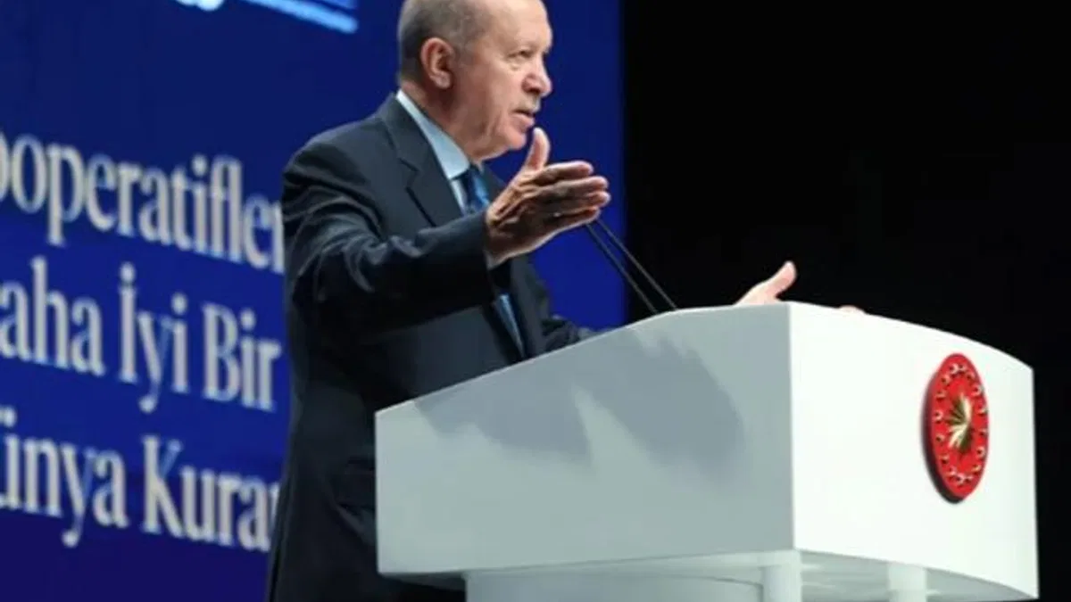 Cumhurbaşkanı Erdoğan: Hedefimiz 250 bin kooperatif
