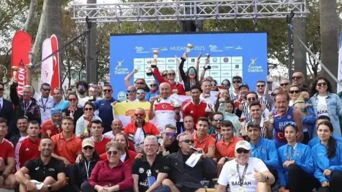 Mudanya'da Avrupa Triatlon Balkan Şampiyonası sona erdi