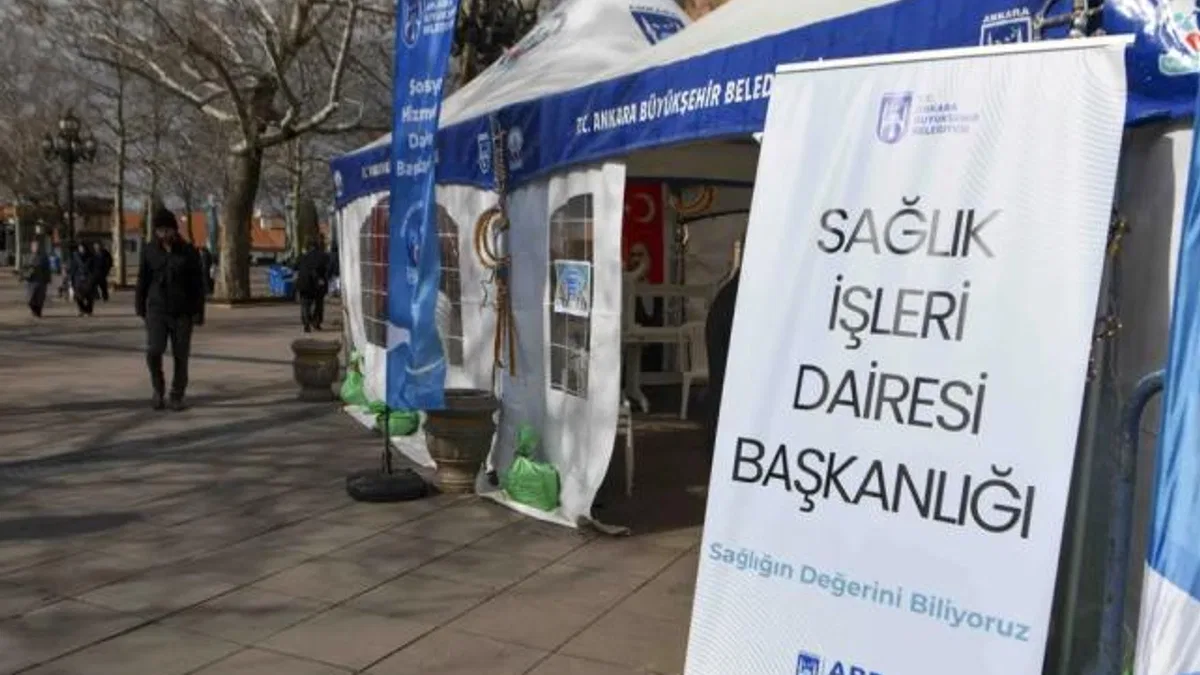 Ankara’da Ramazan'a özel sağlık çadırı