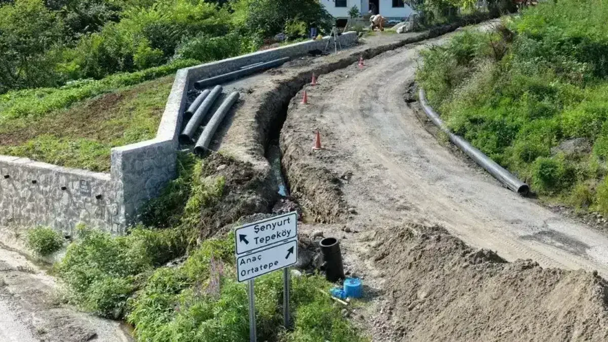 Ordu Büyükşehir’den Perşembe’ye yeni isale hattı