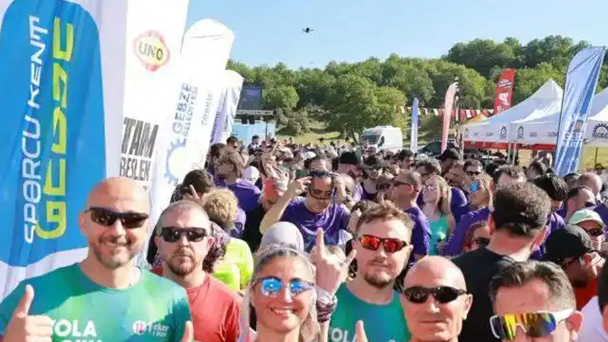 Gebze'de doğanın kalbinde nefes kesen yarış