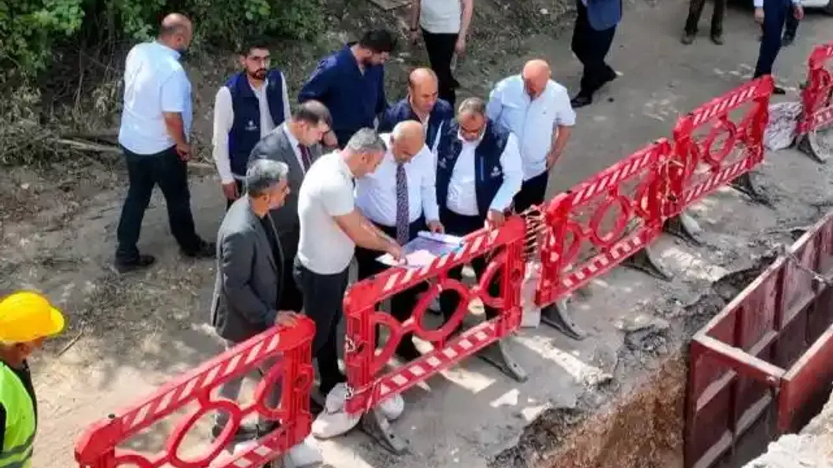 Malatya'da altyapı çalışmalarına yerinde inceleme