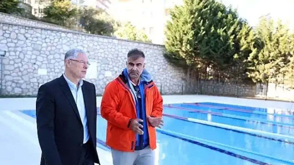 Mudanya havuzu kışa hazırlanıyor.
