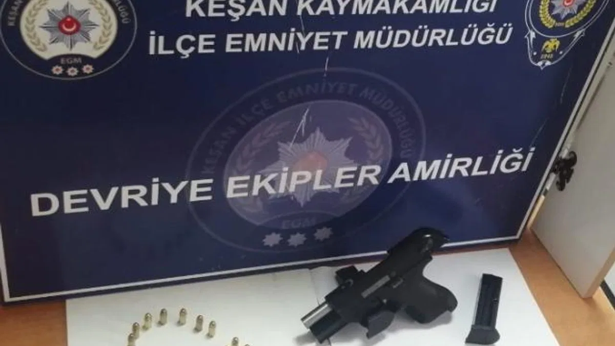 Edirne Keşan'da silahla yaralama olayının zanlısı tutuklandı