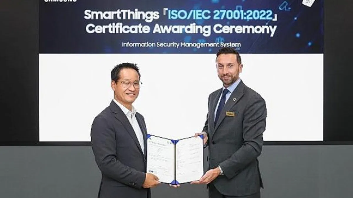 Samsung Electronics'in SmartThings platformu ISO 27001 sertifikası aldı