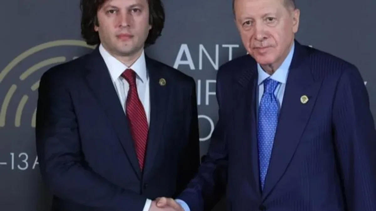 Cumhurbaşkanı Erdoğan, Gürcistan Başbakanı Kobakhidze ile görüştü