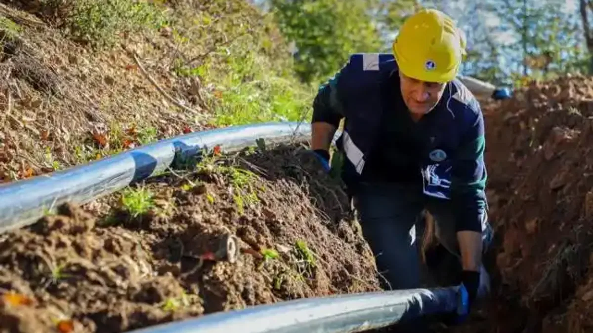 Sakarya'da 6 bin 500 metrelik yeni içme suyu hattı