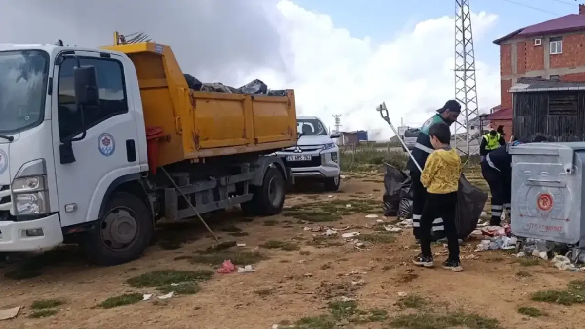 Trabzon'da Kurtdere ve Camiboğazı yaylalarında temizlik