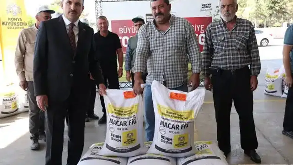 Konya Büyükşehir'den üreticiye tohum desteği