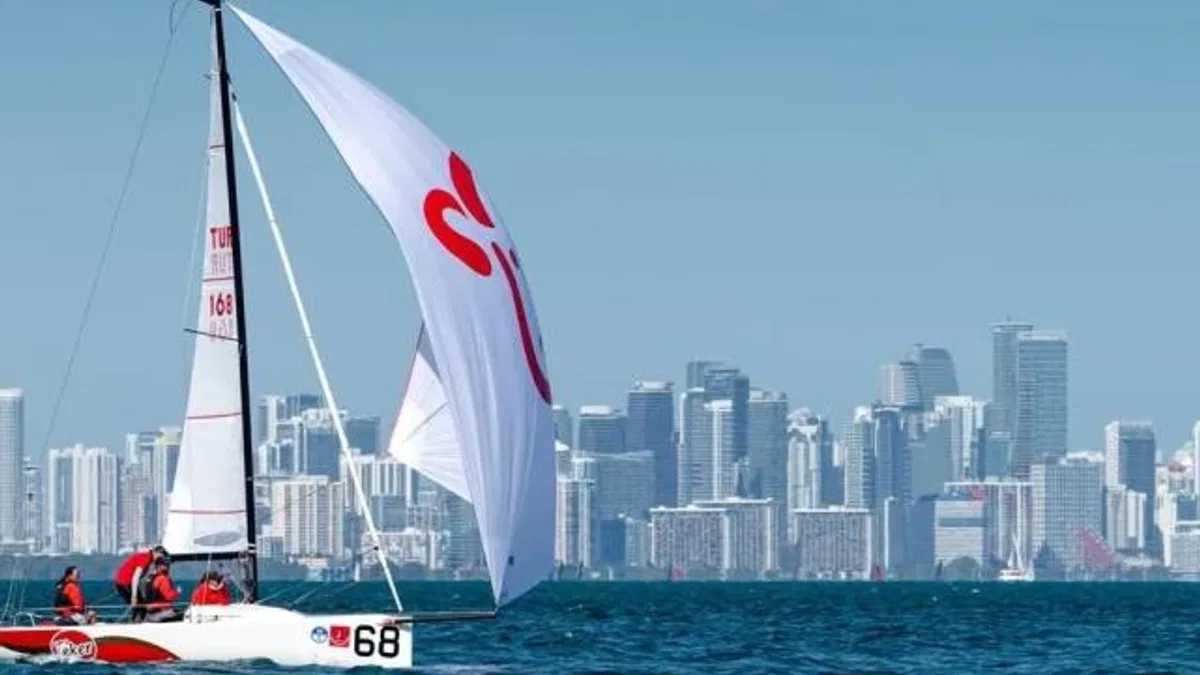 J70 Eker, Miami'de 4 takım arasından sıyrılarak birinci oldu