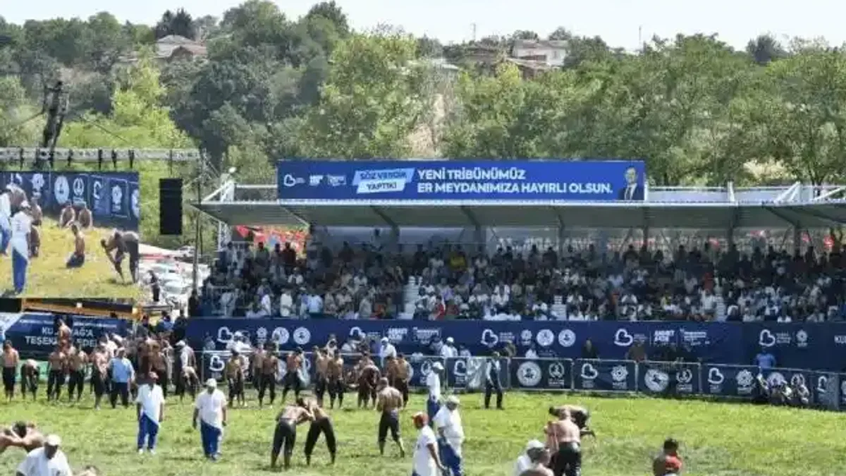 Kurtdere Er Meydanı yenilendi, yağlı güreşlere yeni soluk geldi