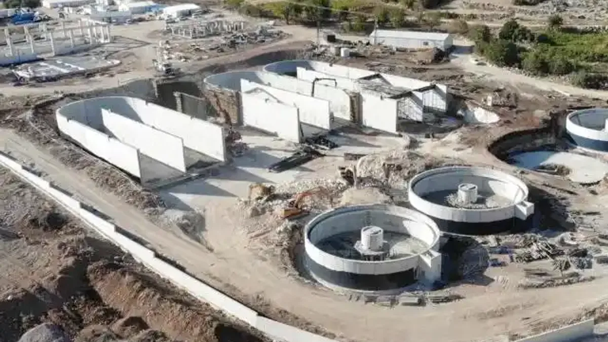 Gaziantep Kuzeyşehir’de çevre dostu atıksu tesisi yükseliyor