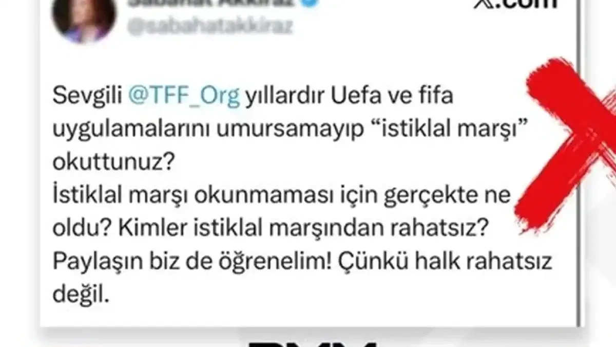 TFF iddialarına İletişim'den yalanlama: İstiklal Marşı uygulaması sürüyor