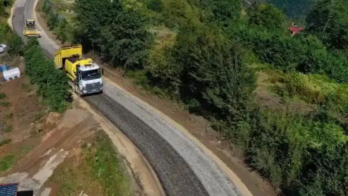 Ordu’da yol özlemi asfaltla son buldu