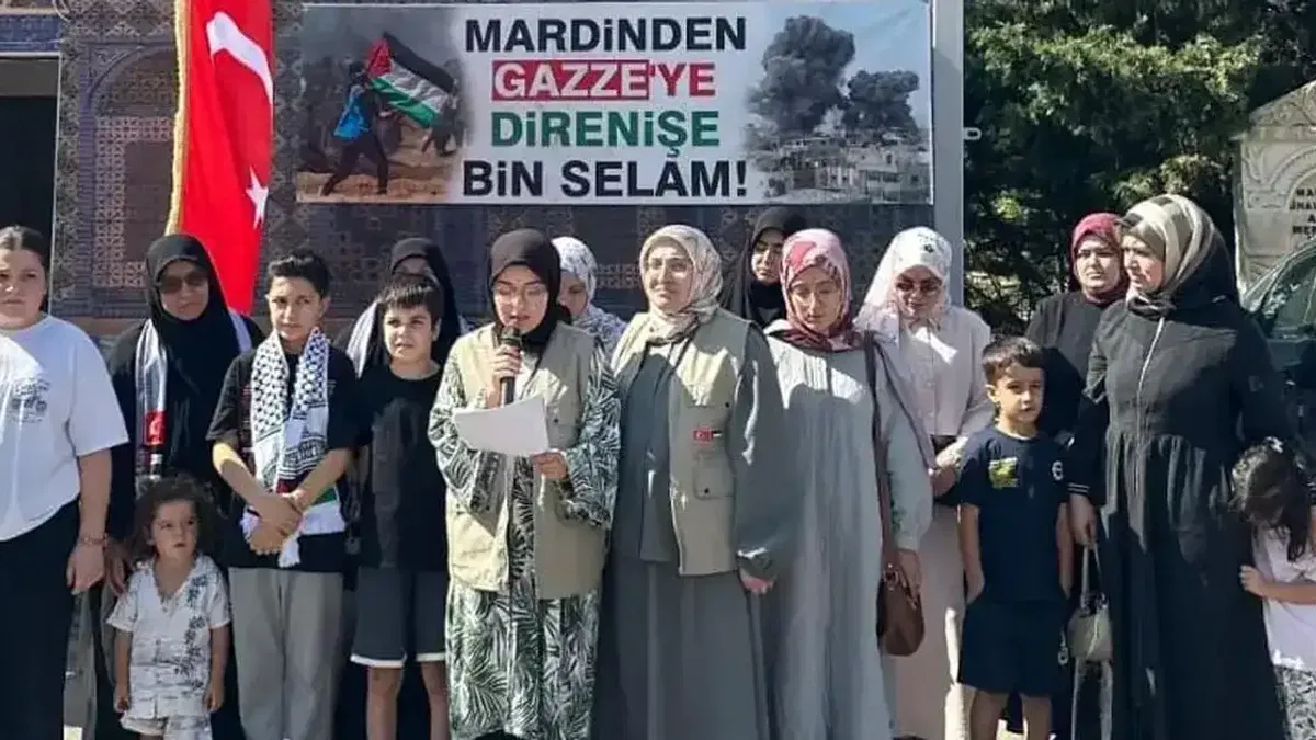 Gazze’deki eğitim mücadelesi Mardin’de gündeme taşındı: "Gazze’nin Çocukları Yalnız Değildir"